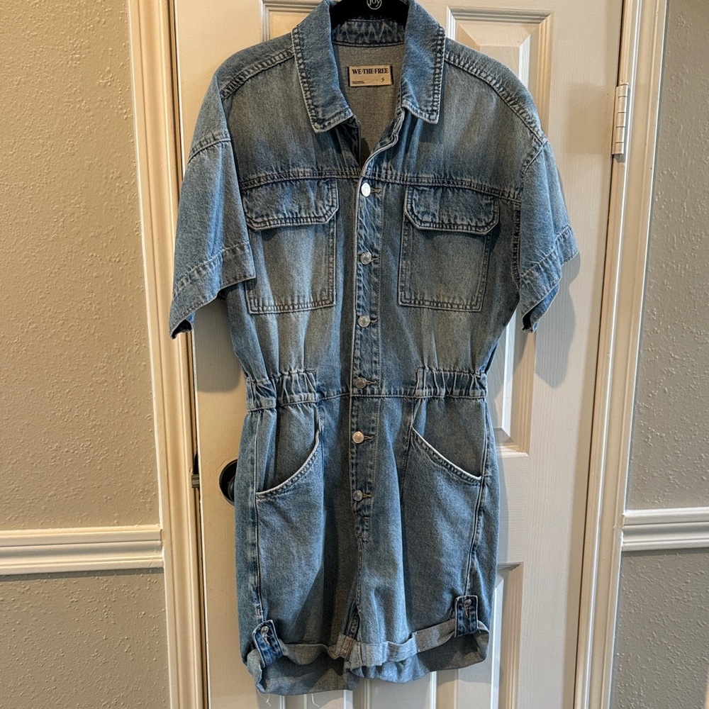 We The Free Denim Jumpsuit